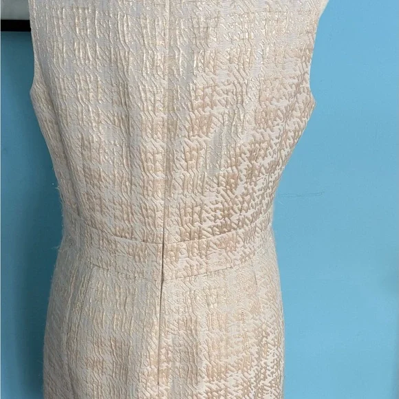 Banana Republic Textured Cream Midi Dress - Picture 2 of 4